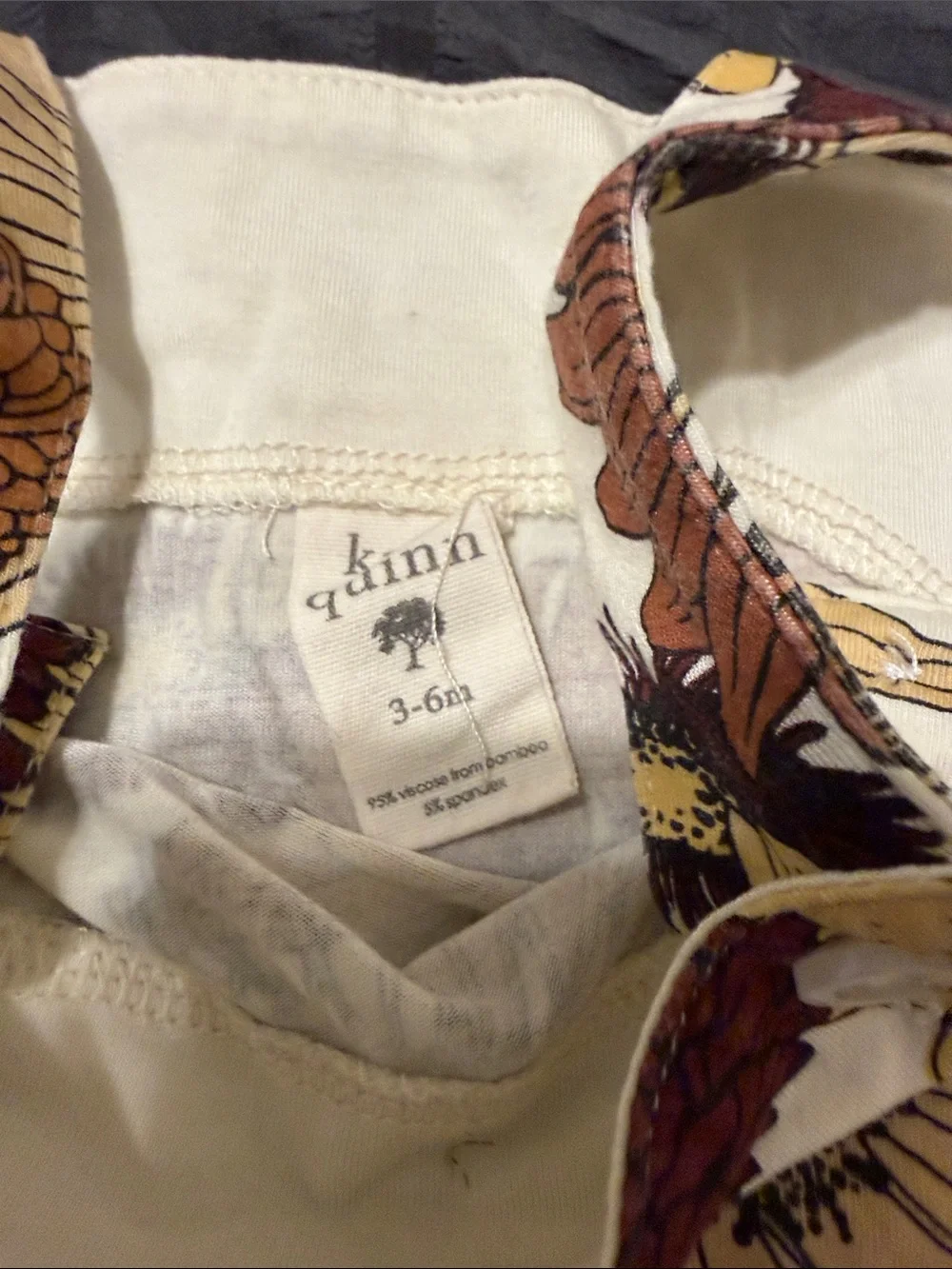 kate quinn Cream Romper with Autumn Sunflower Print